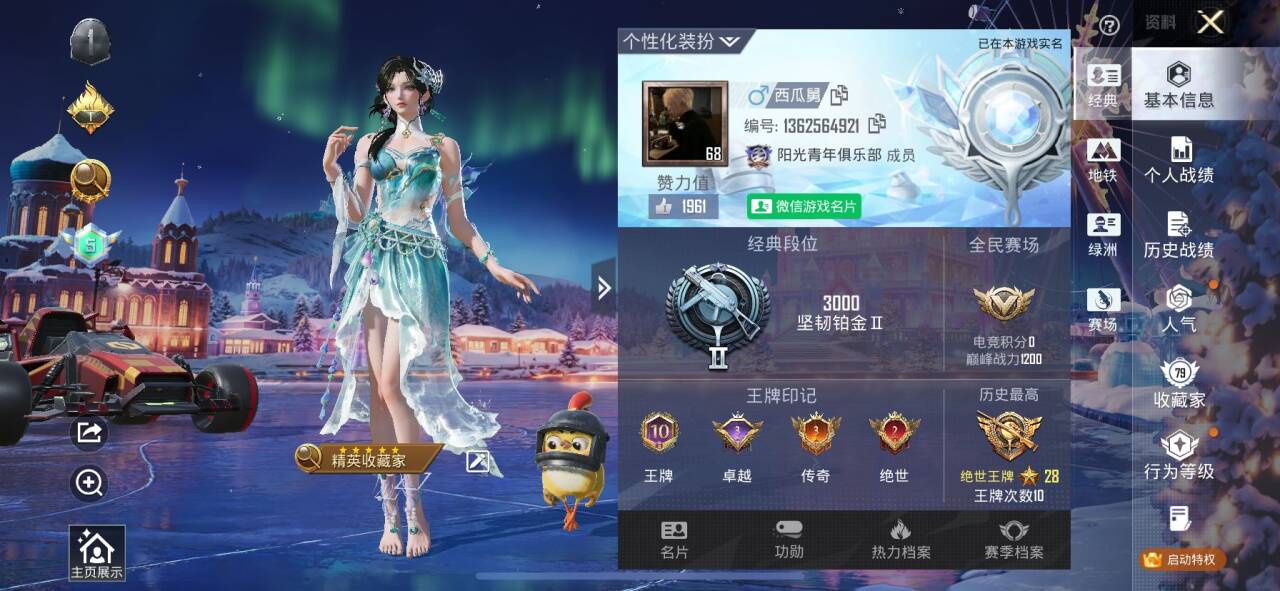 HPSJ3436904和平精英账号详情图2