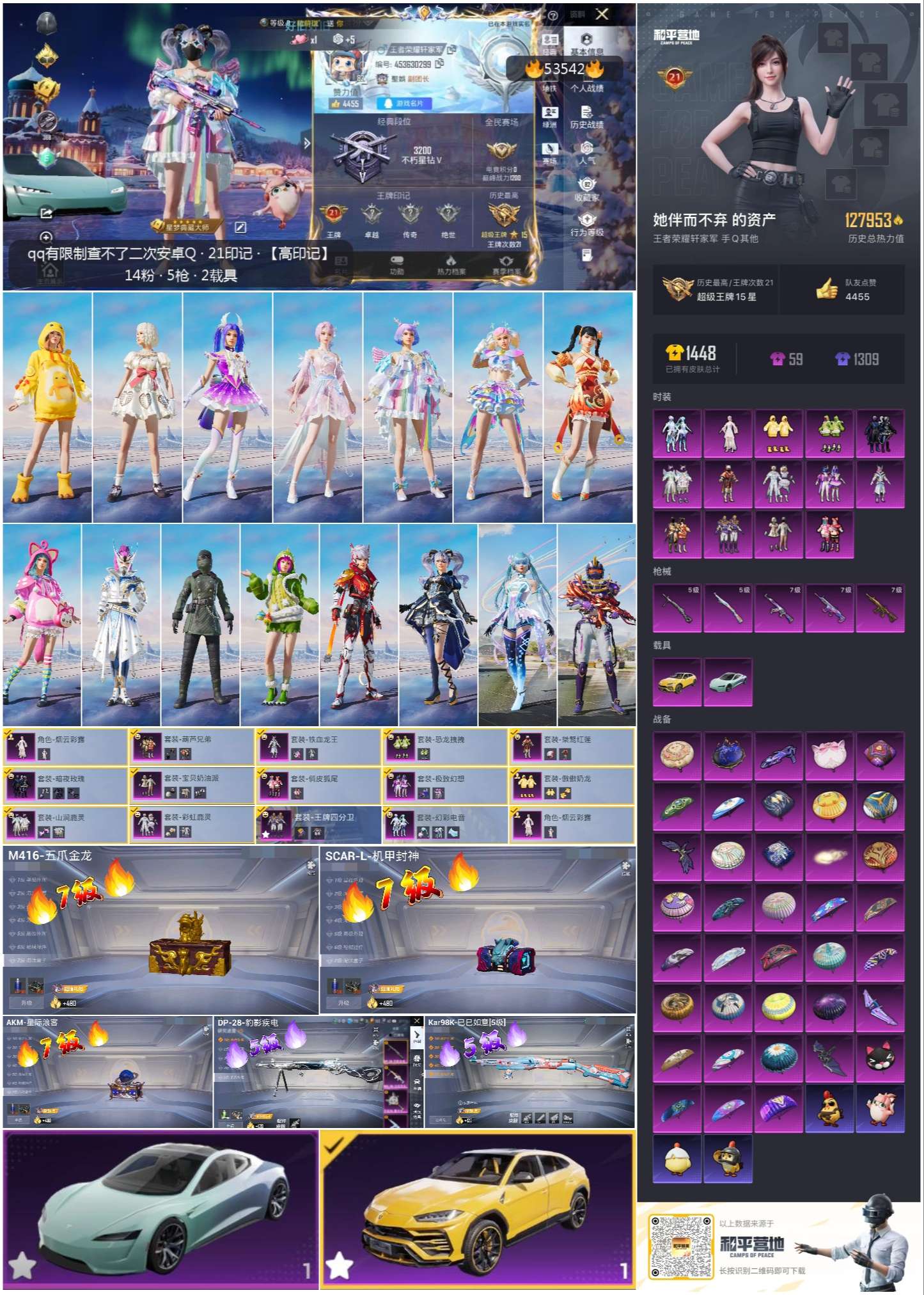 HPSJ3436996和平精英账号详情图3