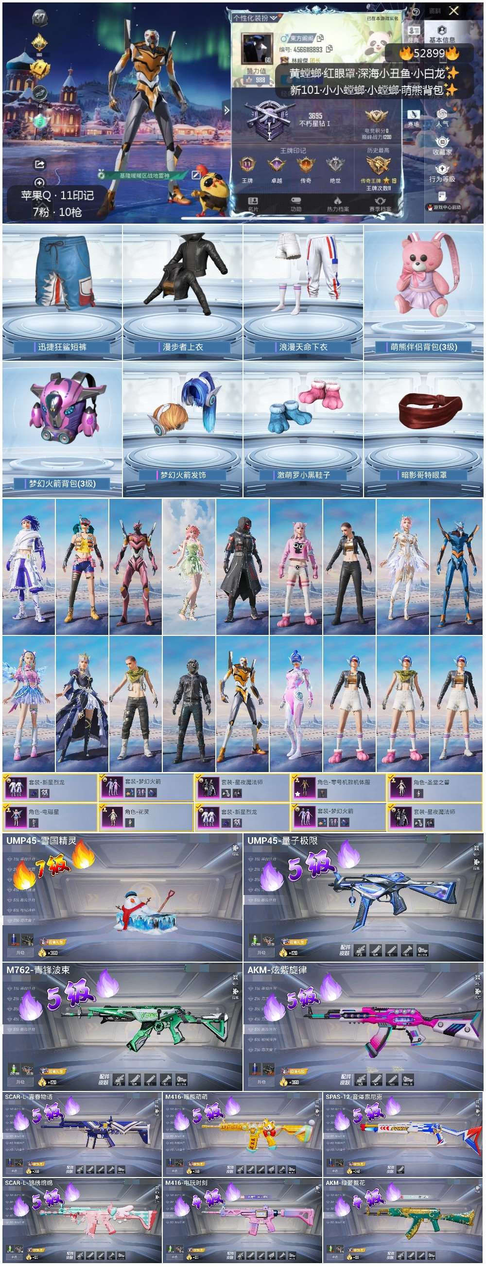 HPSJ3436964和平精英账号详情图2