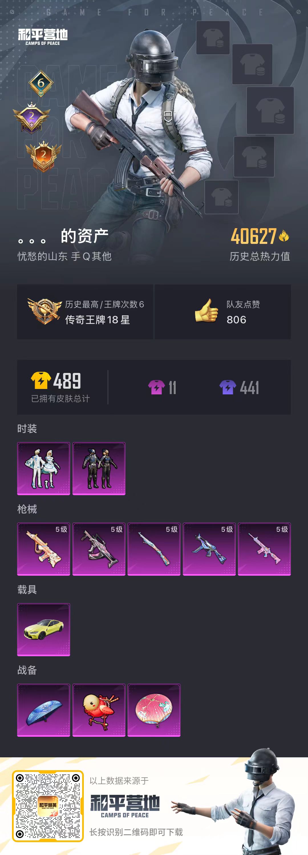 HPSJ3437561和平精英账号详情图4