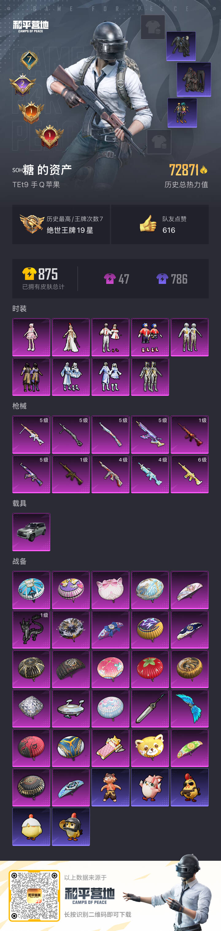 HPSJ3441855和平精英账号详情图4