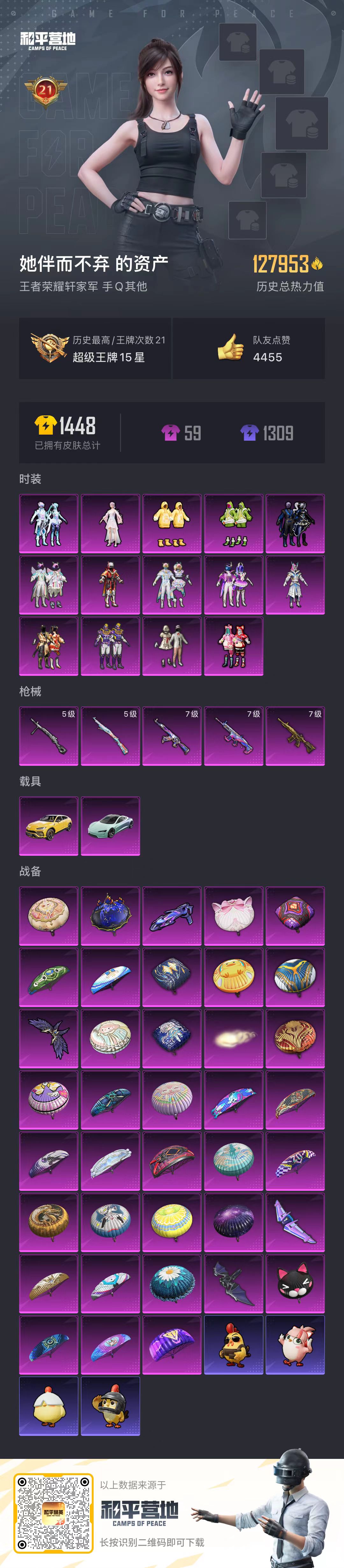 HPSJ3436996和平精英账号详情图2