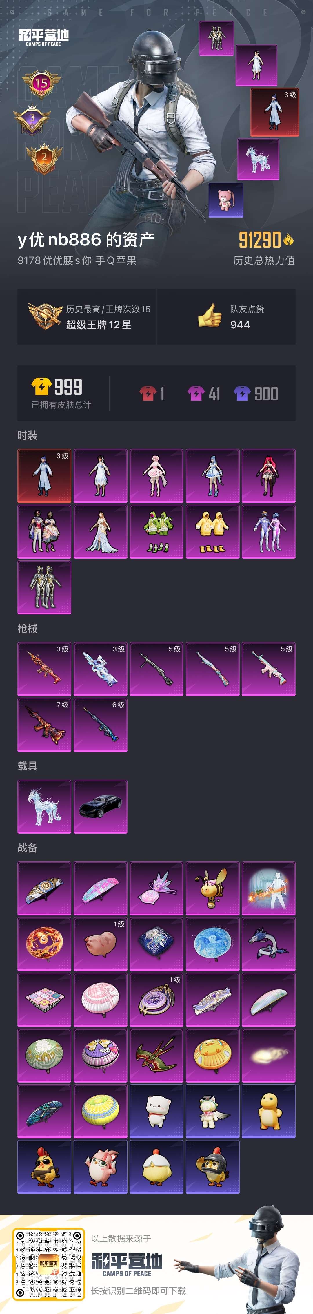 HPSJ3436870和平精英账号详情图4 HPSJ3436870和平精英账号详情图4