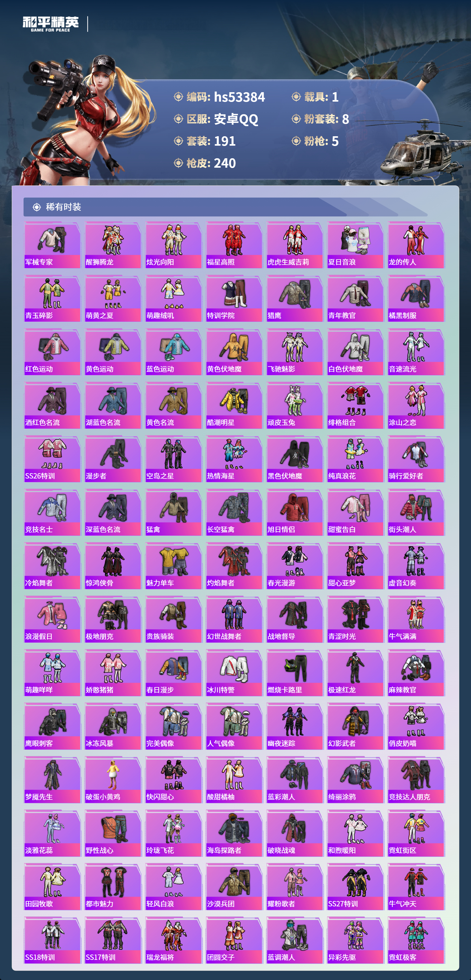HPSJ3436959和平精英账号详情图6