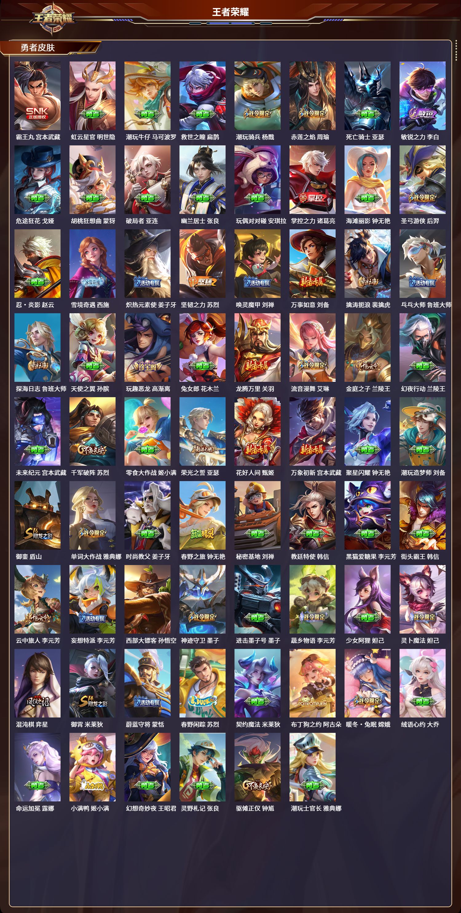 WZLX4220968王者荣耀账号详情图7