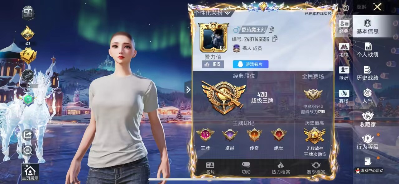 HPSJ3441878和平精英账号详情图2