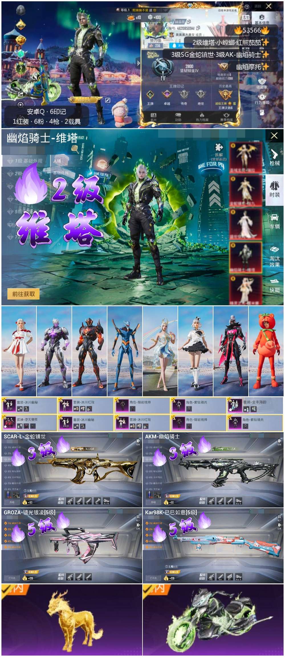 HPSJ3437545和平精英账号详情图3