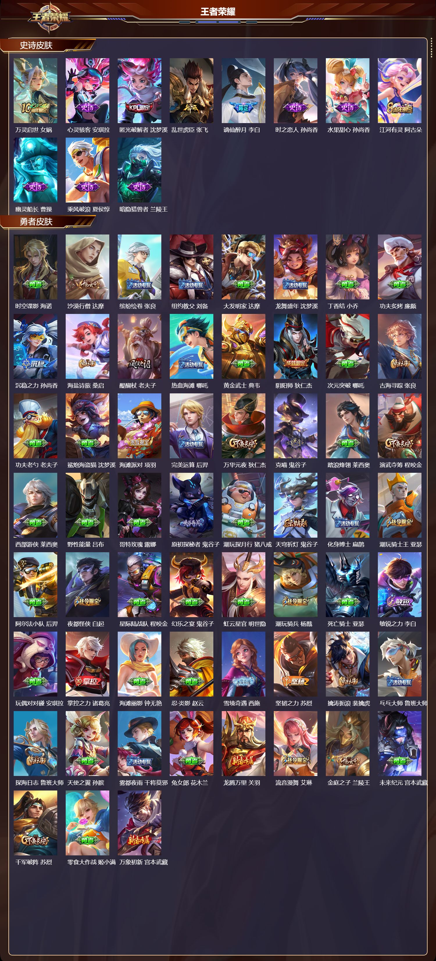 WZMK3445173王者荣耀账号详情图3