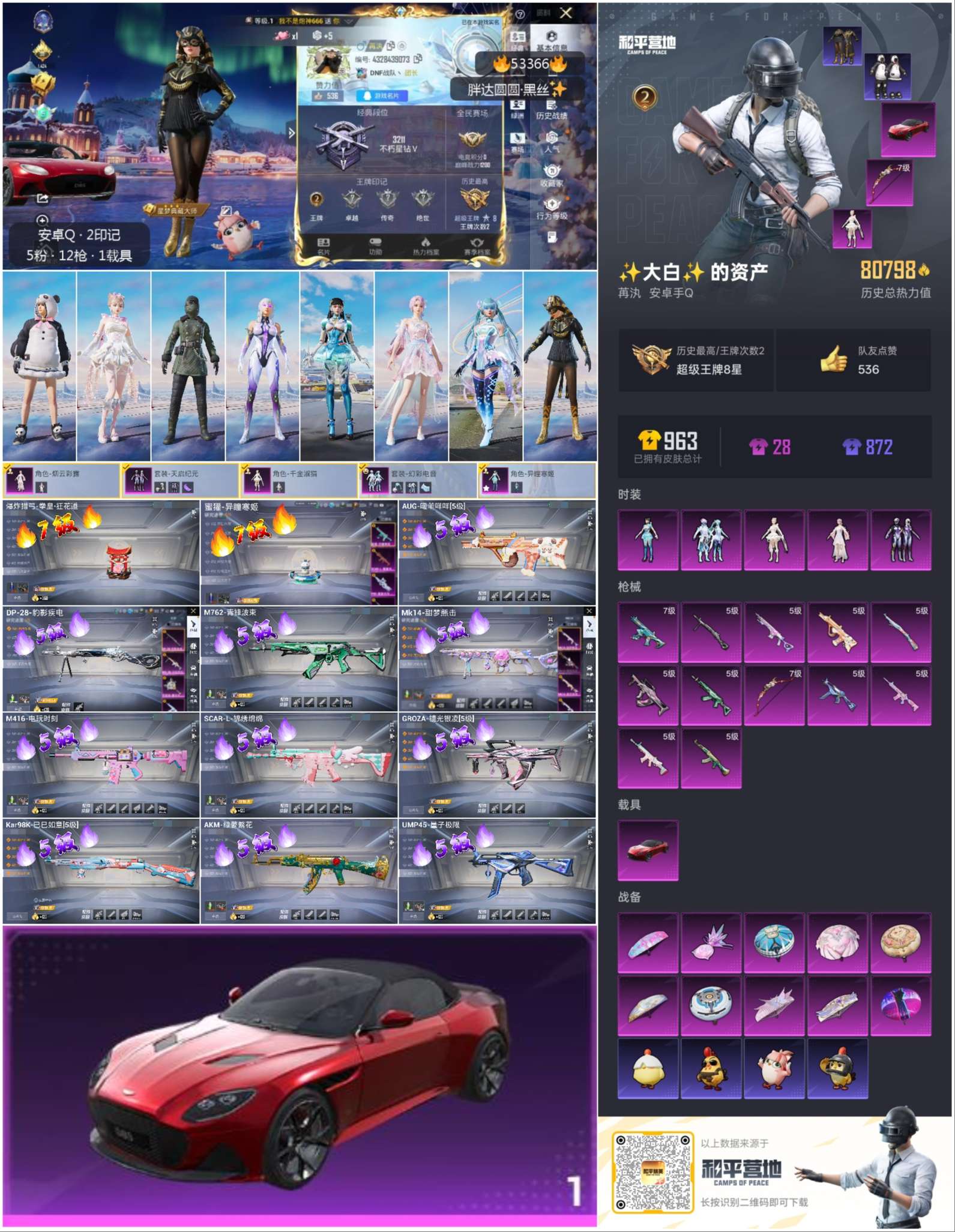 HPSJ3436867和平精英账号详情图2