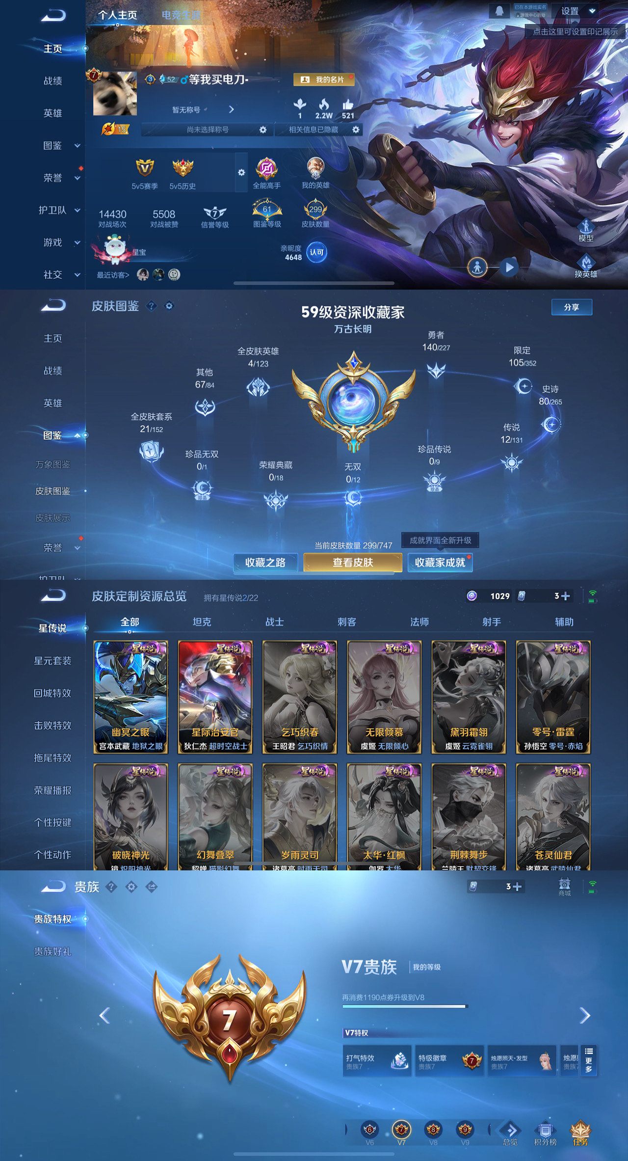 WZLX4220959王者荣耀账号详情图2