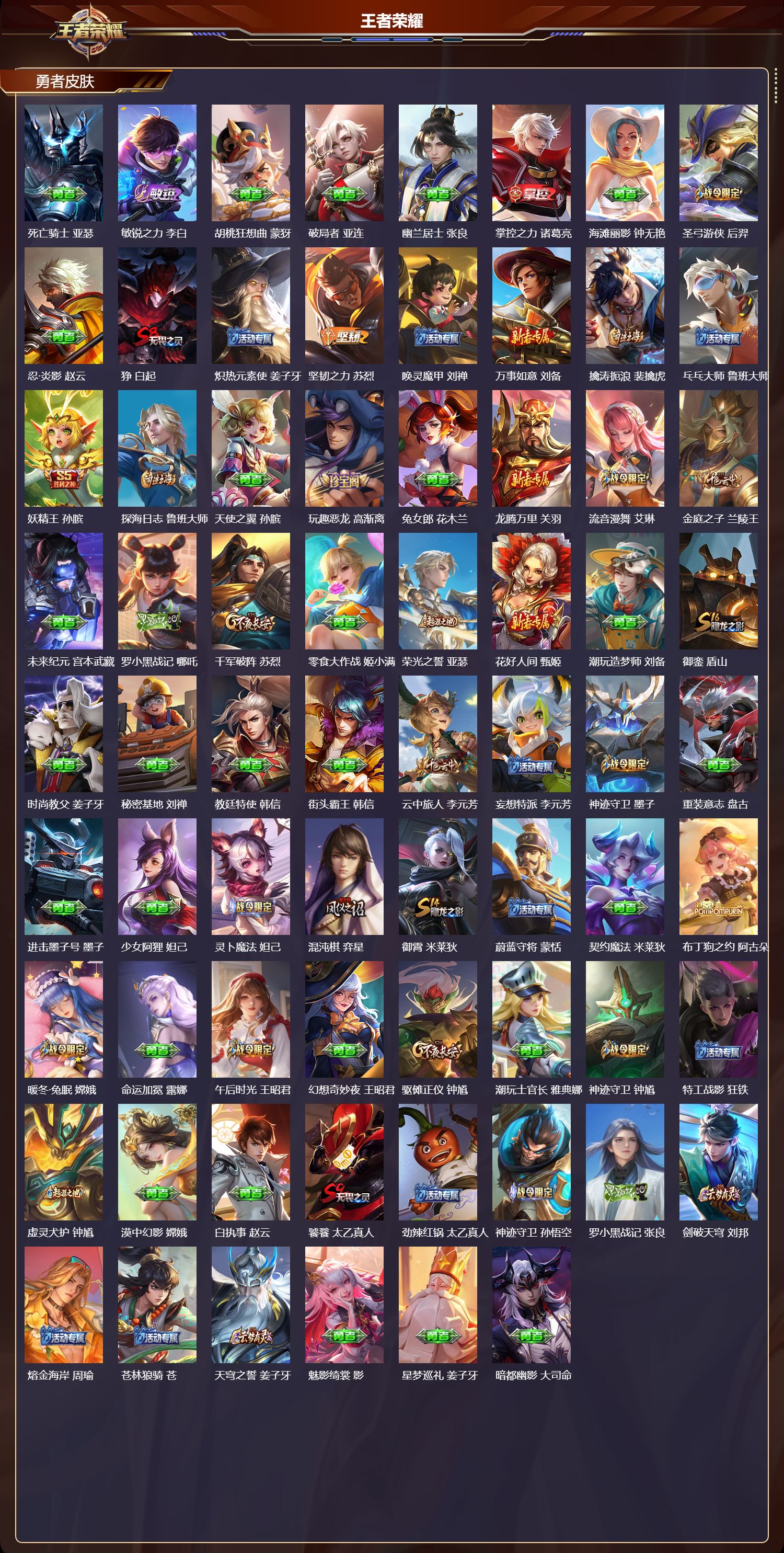 WZMK3445170王者荣耀账号详情图5