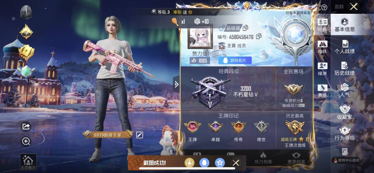 HPSJ3437572和平精英账号详情图2