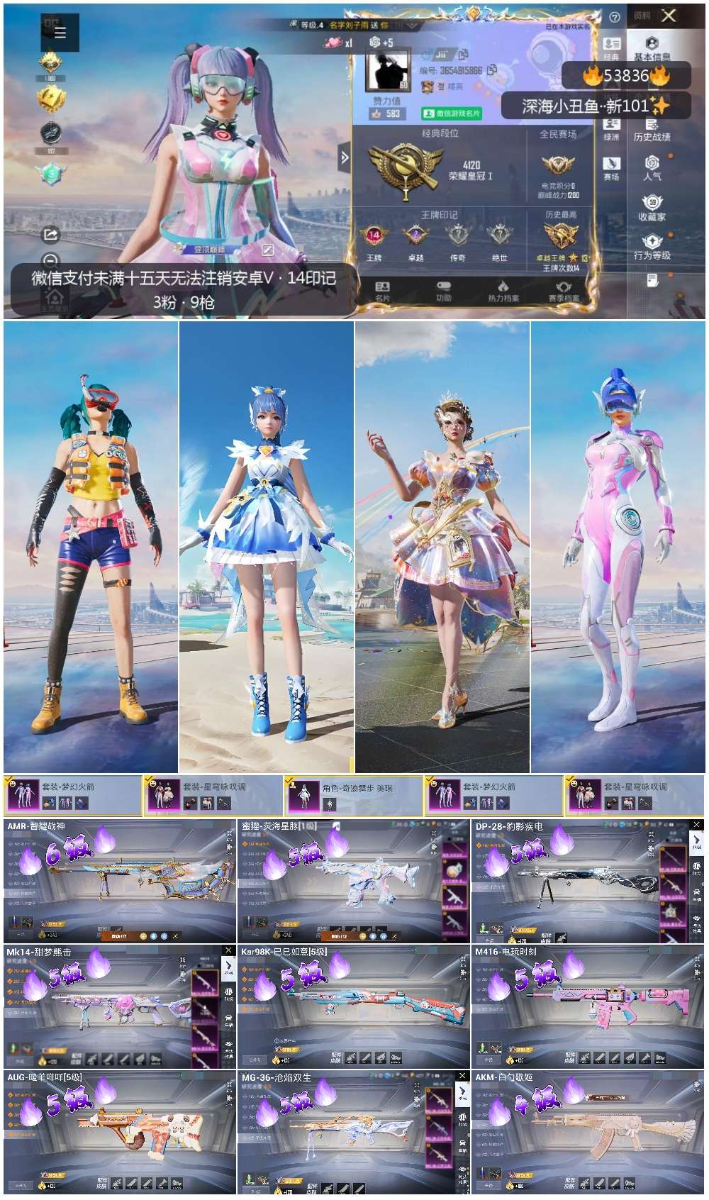 HPSJ3436897和平精英账号详情图4