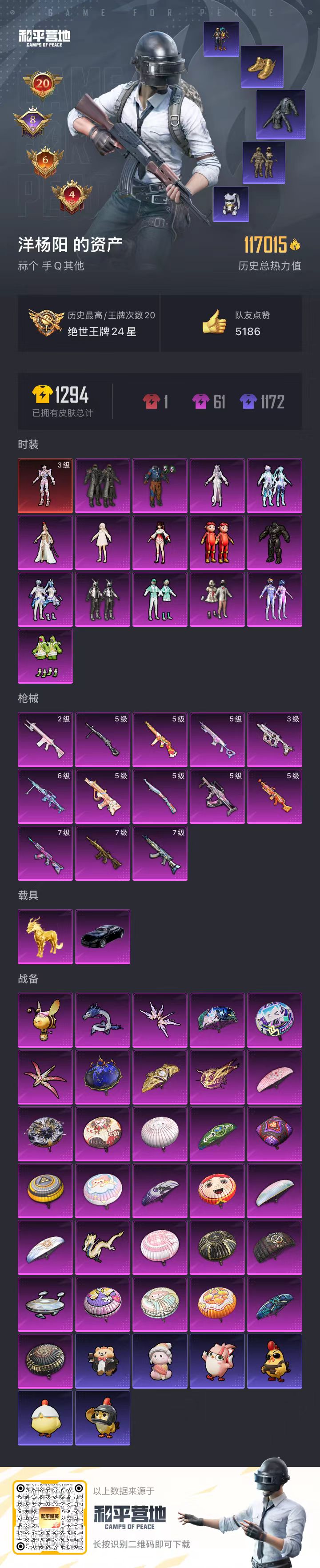 HPSJ3437547和平精英账号详情图3