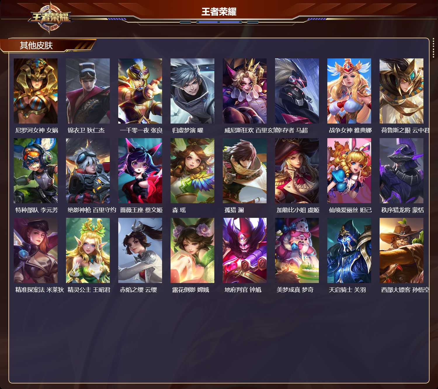 WZMK3445169王者荣耀账号详情图5