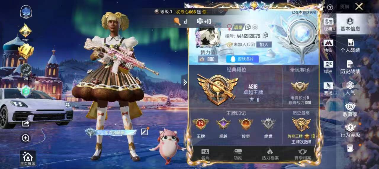 HPSJ3441863和平精英账号详情图2