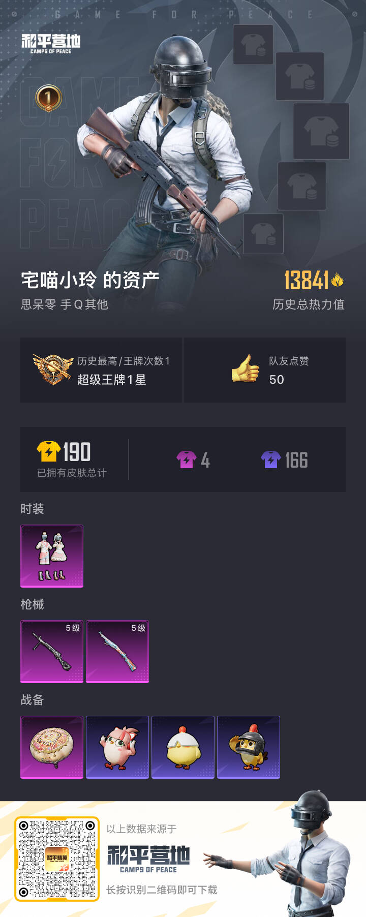 HPSJ3437592和平精英账号详情图4