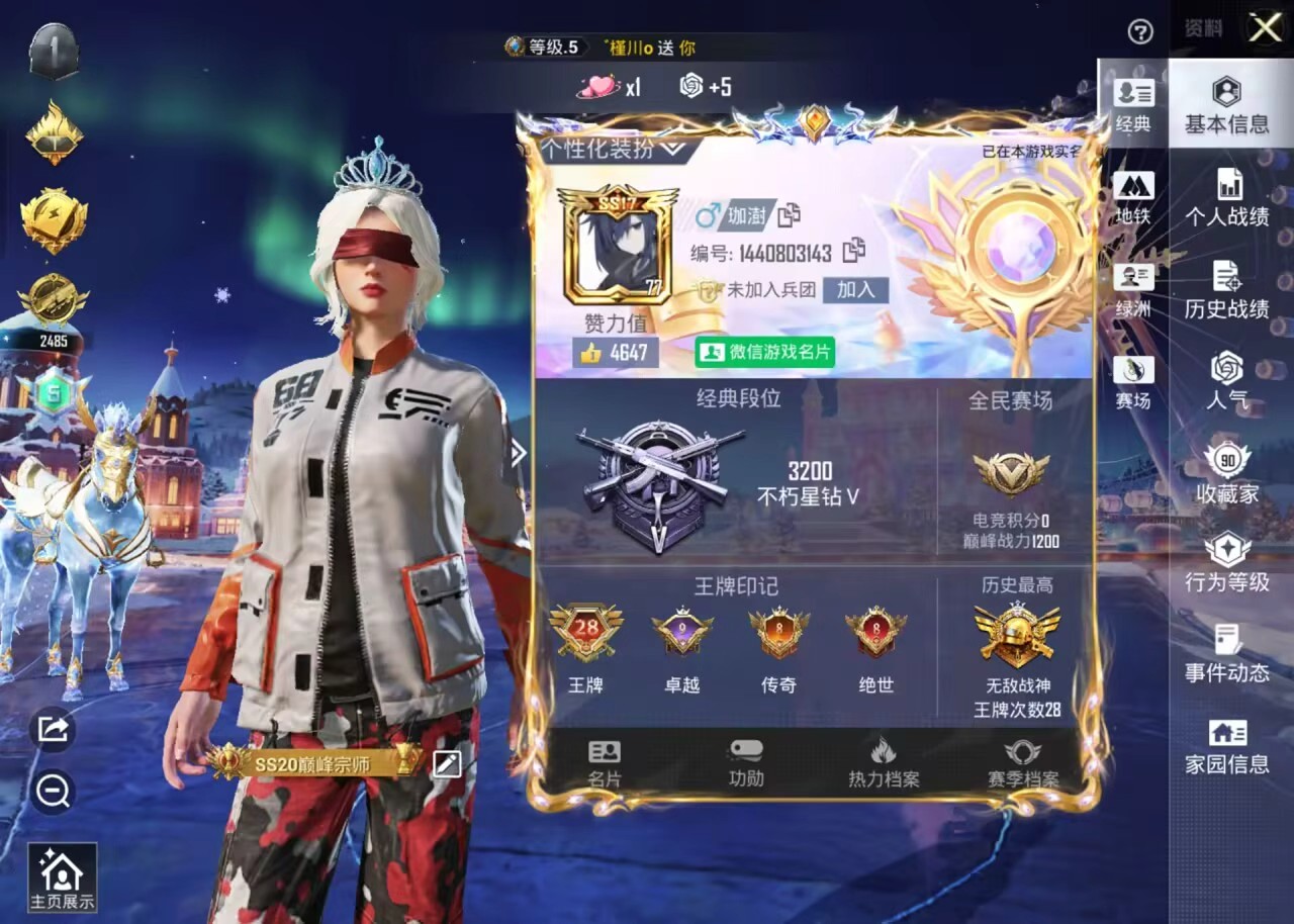 HPSJ3436845和平精英账号详情图2 HPSJ3436845和平精英账号详情图2