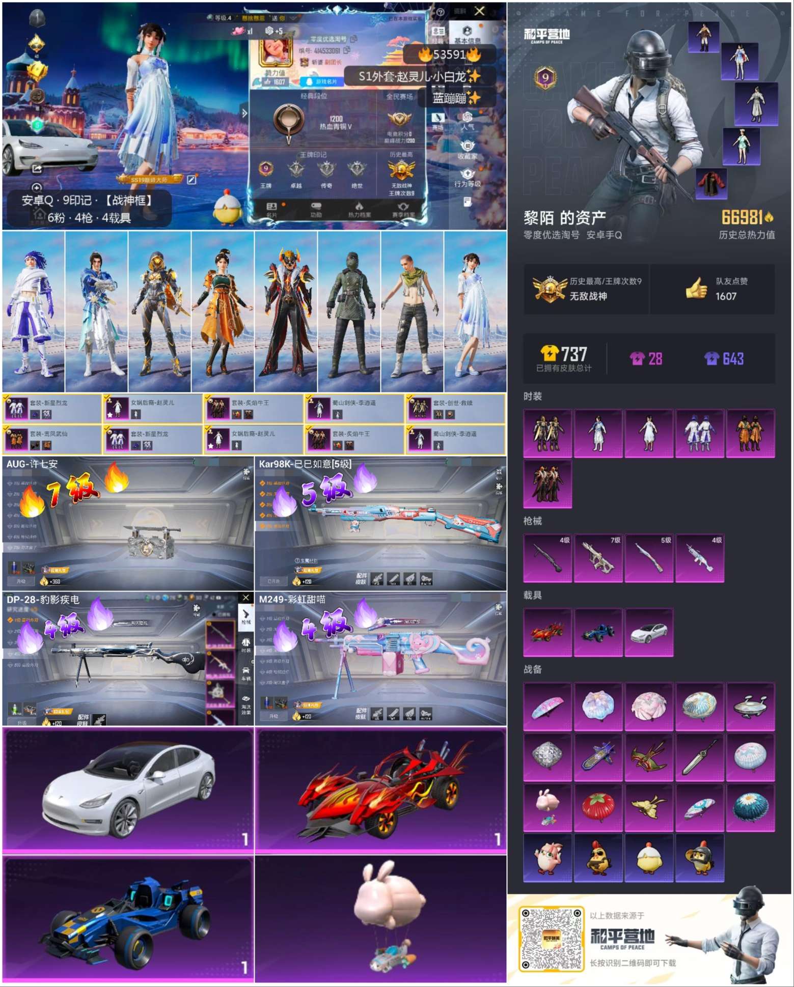 HPSJ3437563和平精英账号详情图3