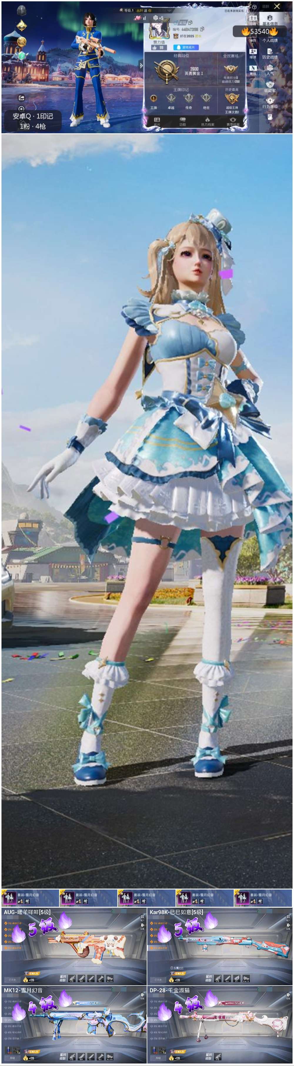 HPSJ3437562和平精英账号详情图3