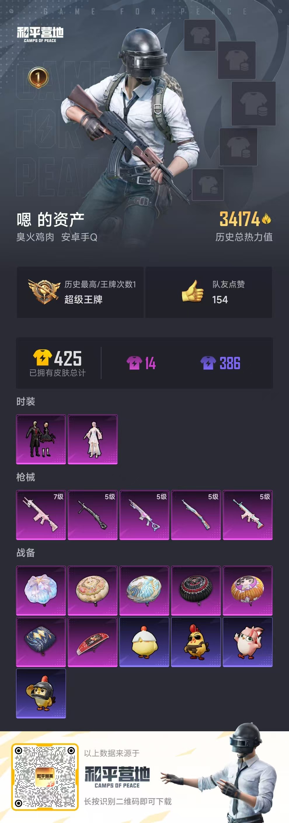 HPSJ3437576和平精英账号详情图3