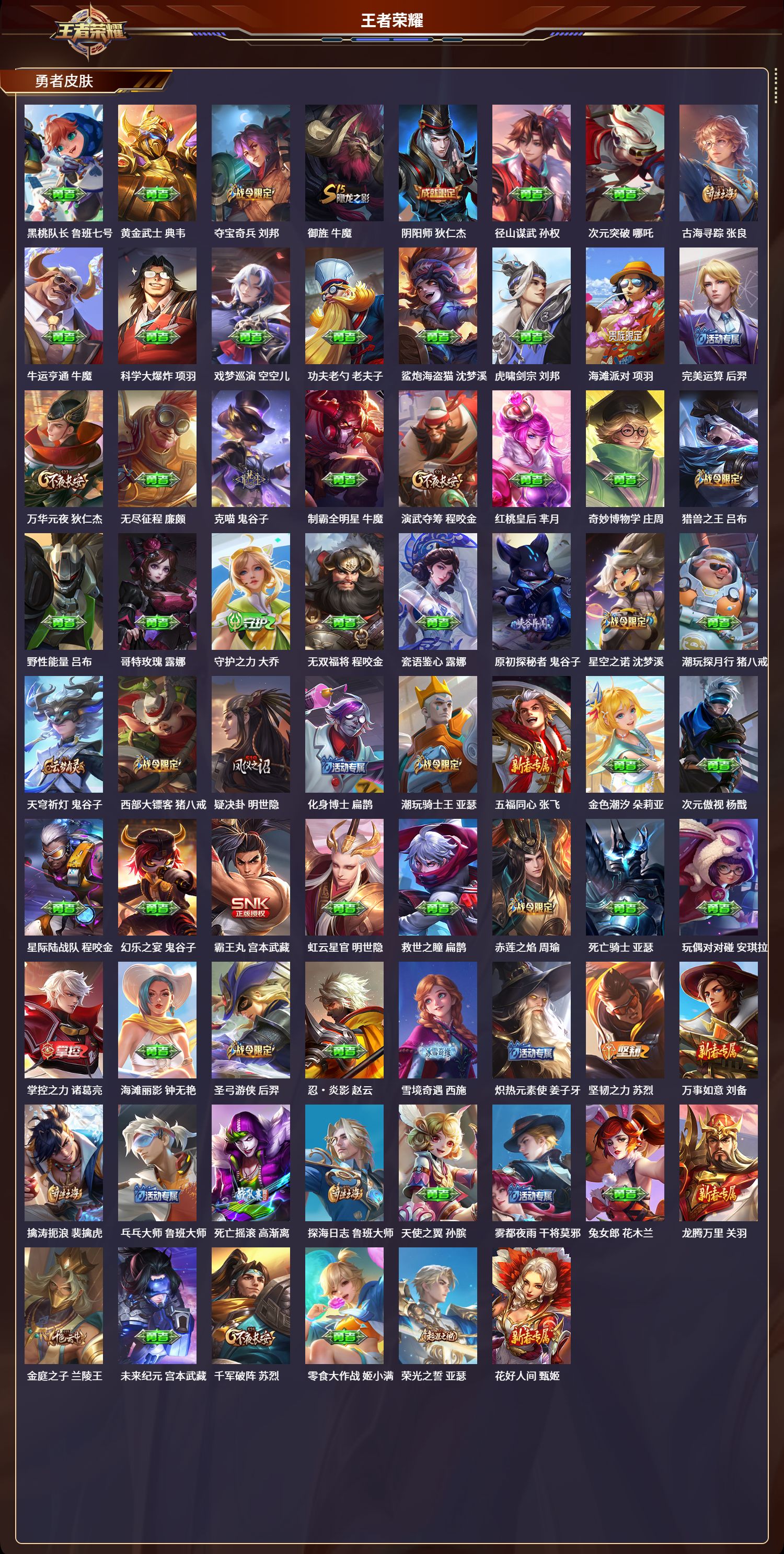 WZLX4220963王者荣耀账号详情图5