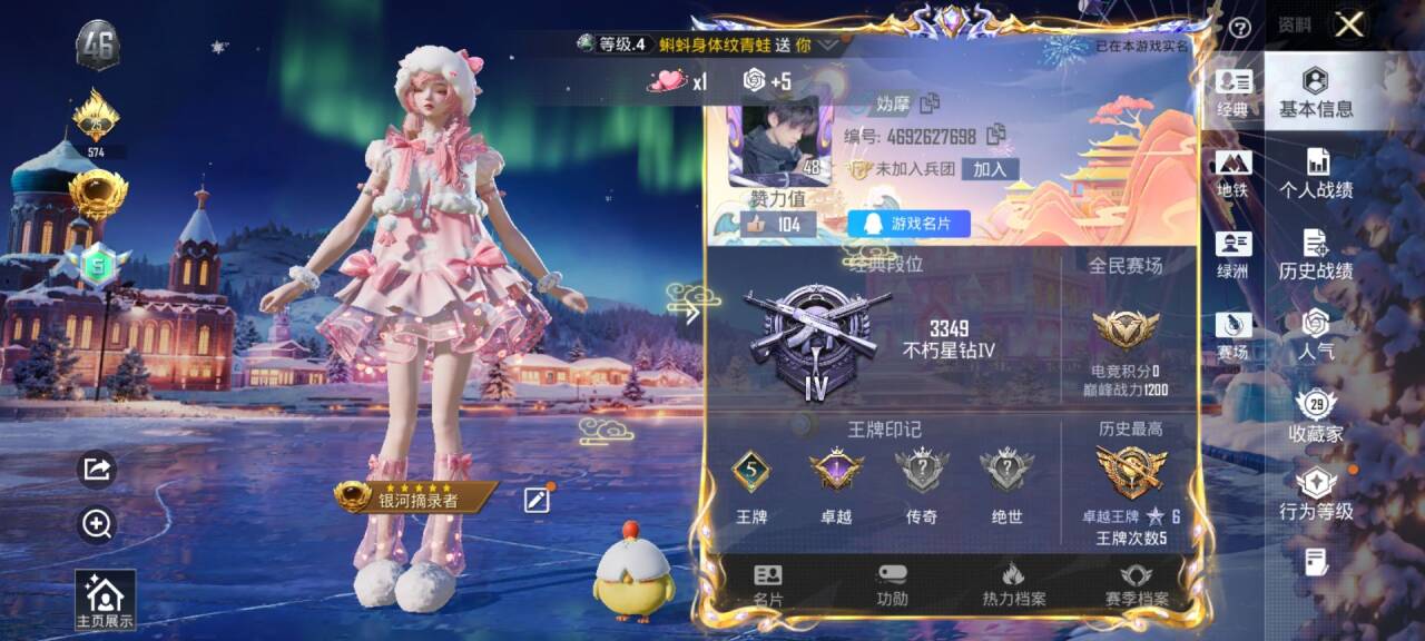 HPSJ3441866和平精英账号详情图2