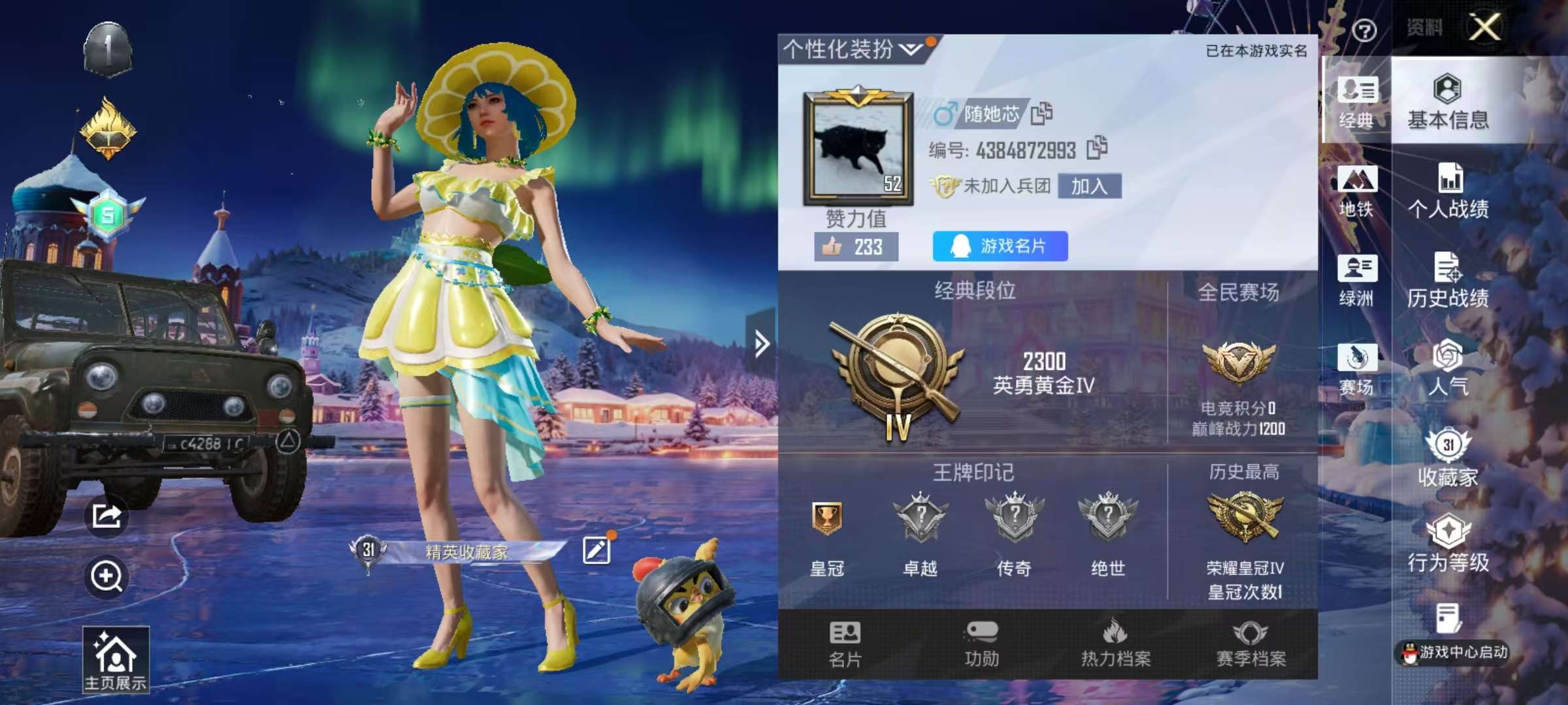 HPSJ3437556和平精英账号详情图2