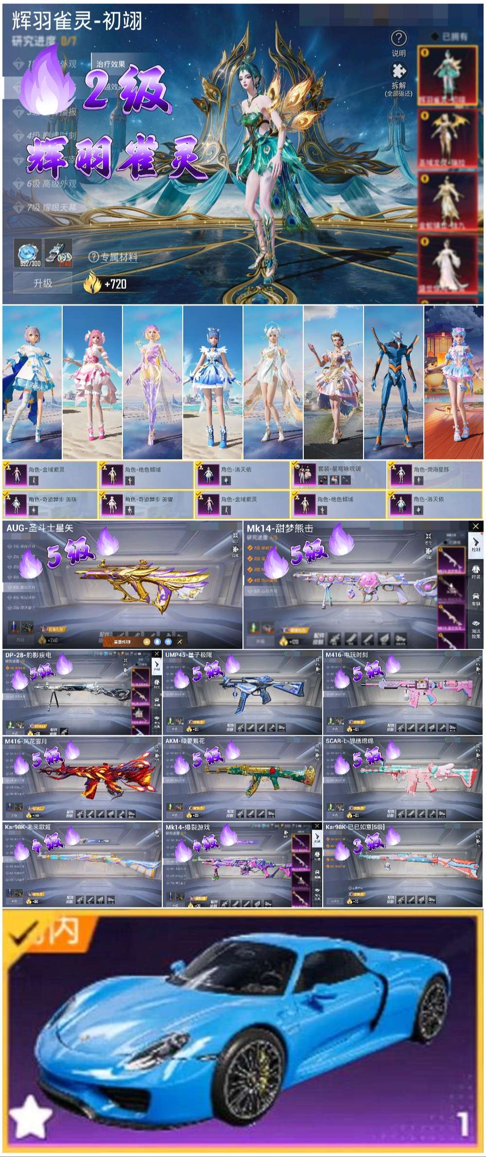 HPSJ3436934和平精英账号详情图2