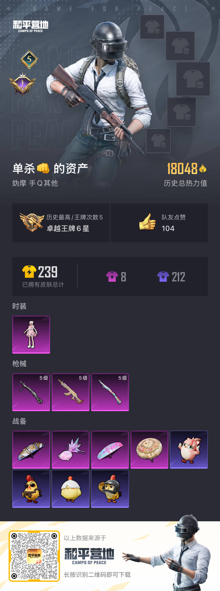 HPSJ3441866和平精英账号详情图4