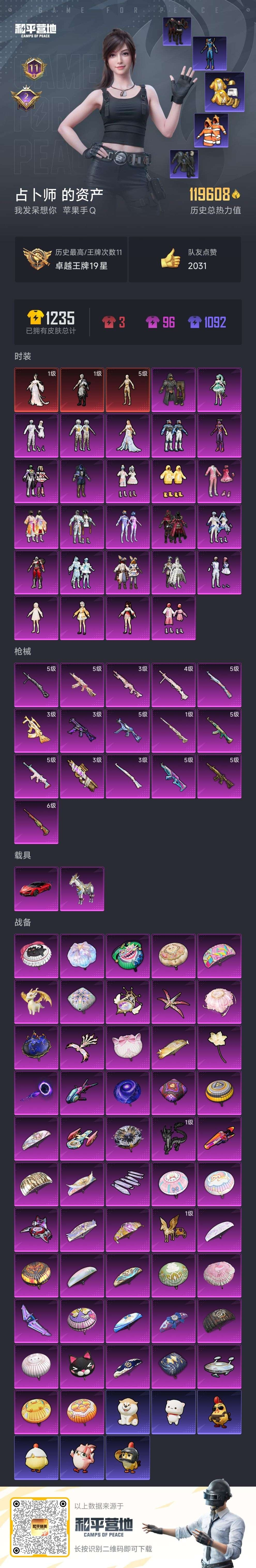 HPSJ3441841和平精英账号详情图3