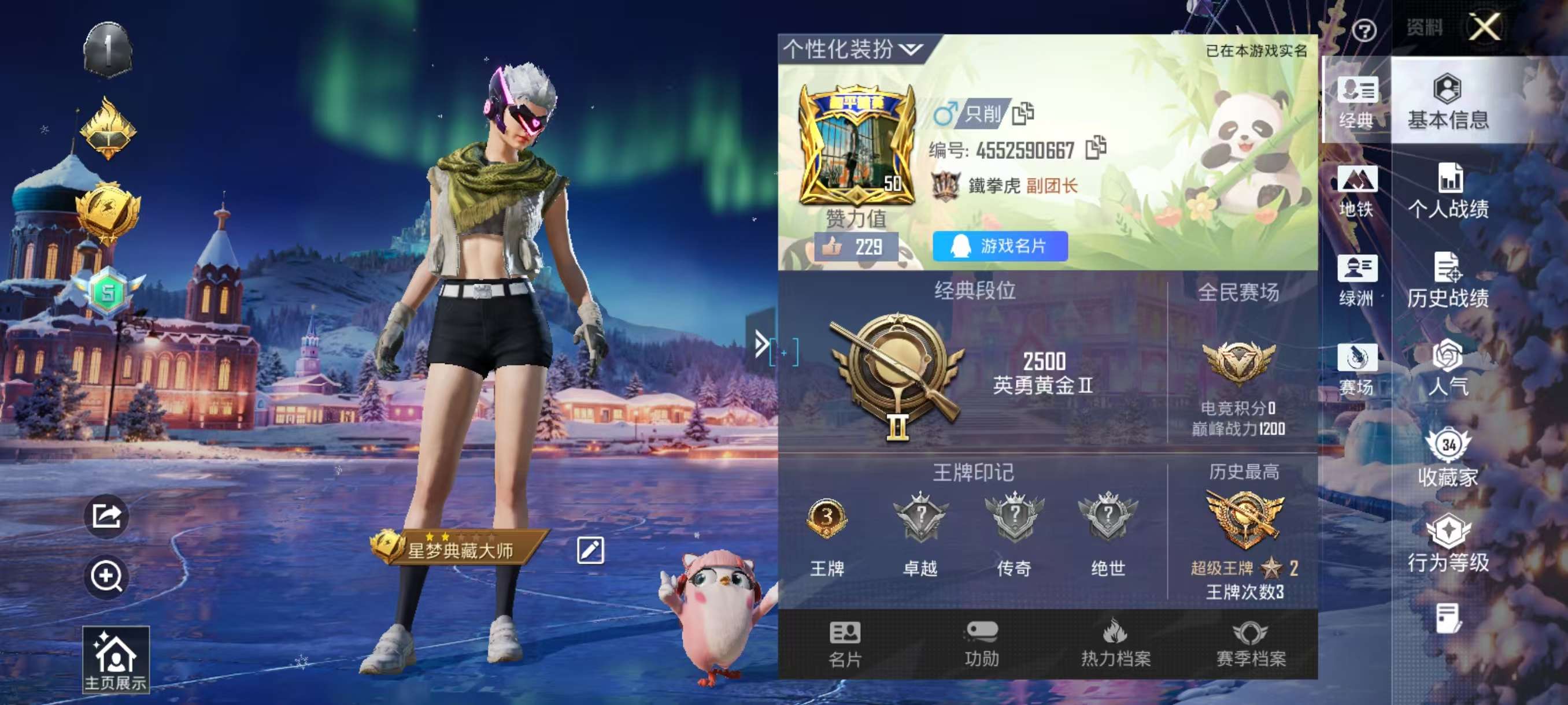 HPSJ3439491和平精英账号详情图2