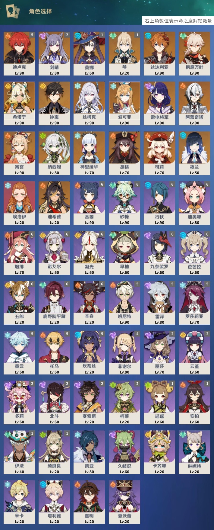 YSMK316534原神账号详情图3