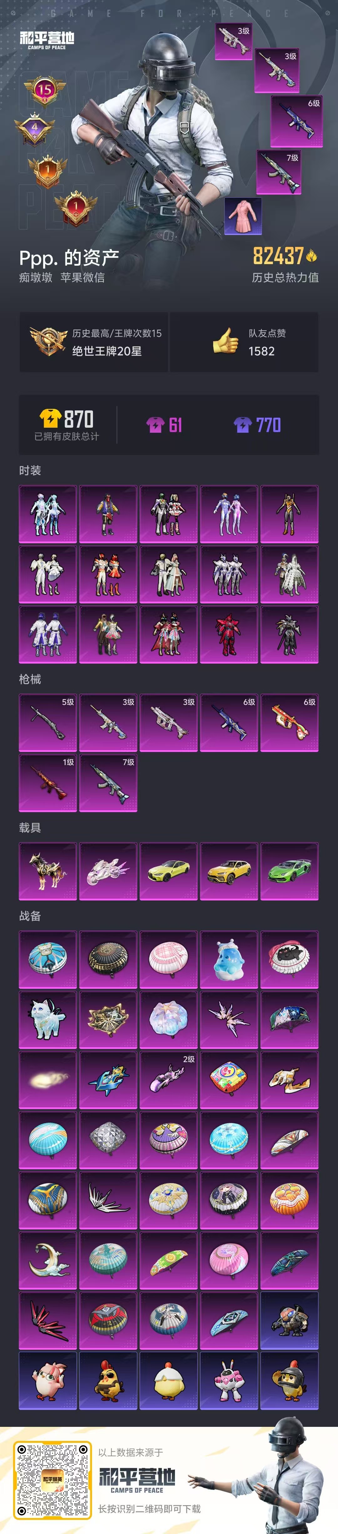 HPSJ3437602和平精英账号详情图4