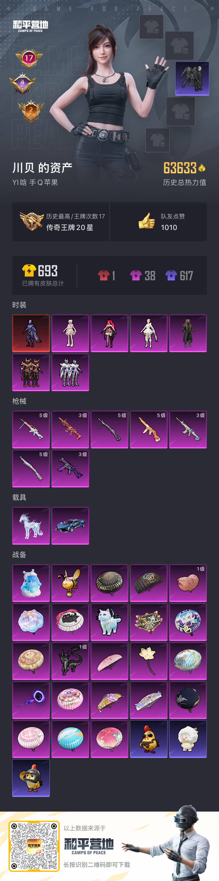 HPSJ3437768和平精英账号详情图3