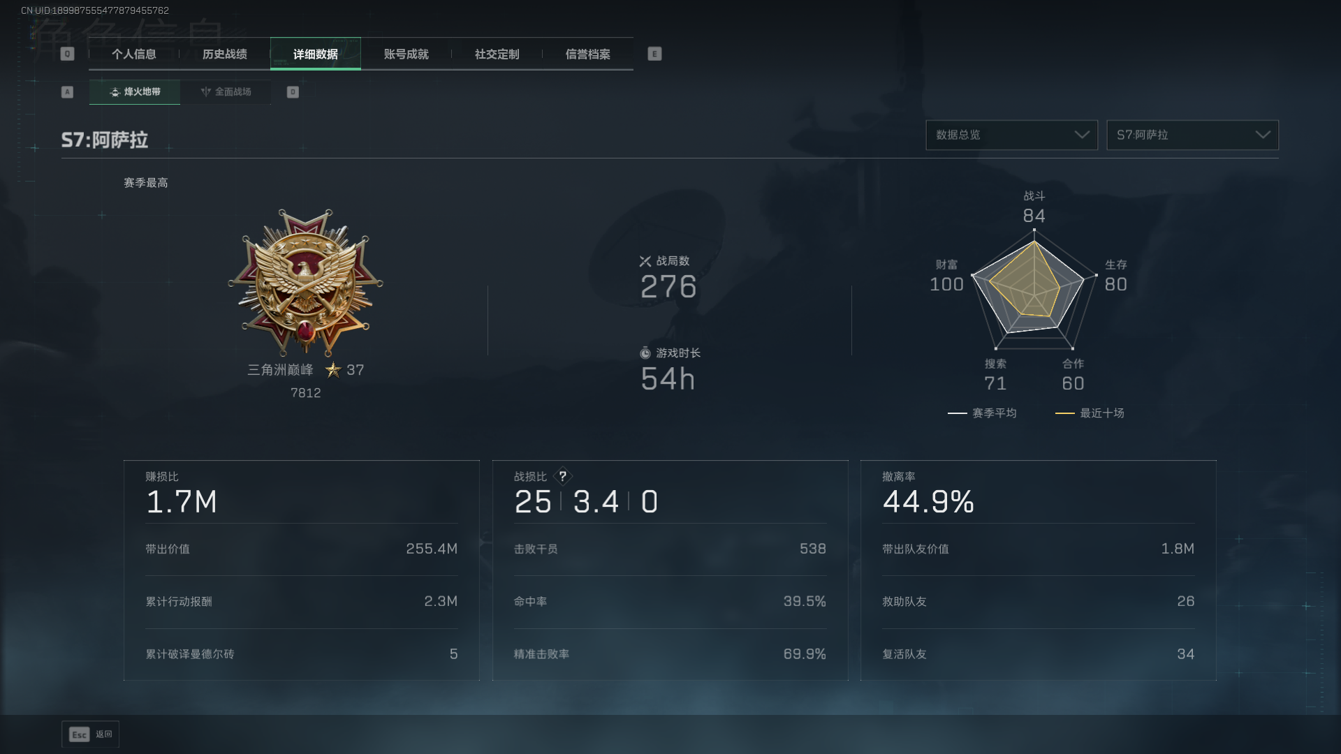 SJZCMW392686三角洲行动账号详情图4