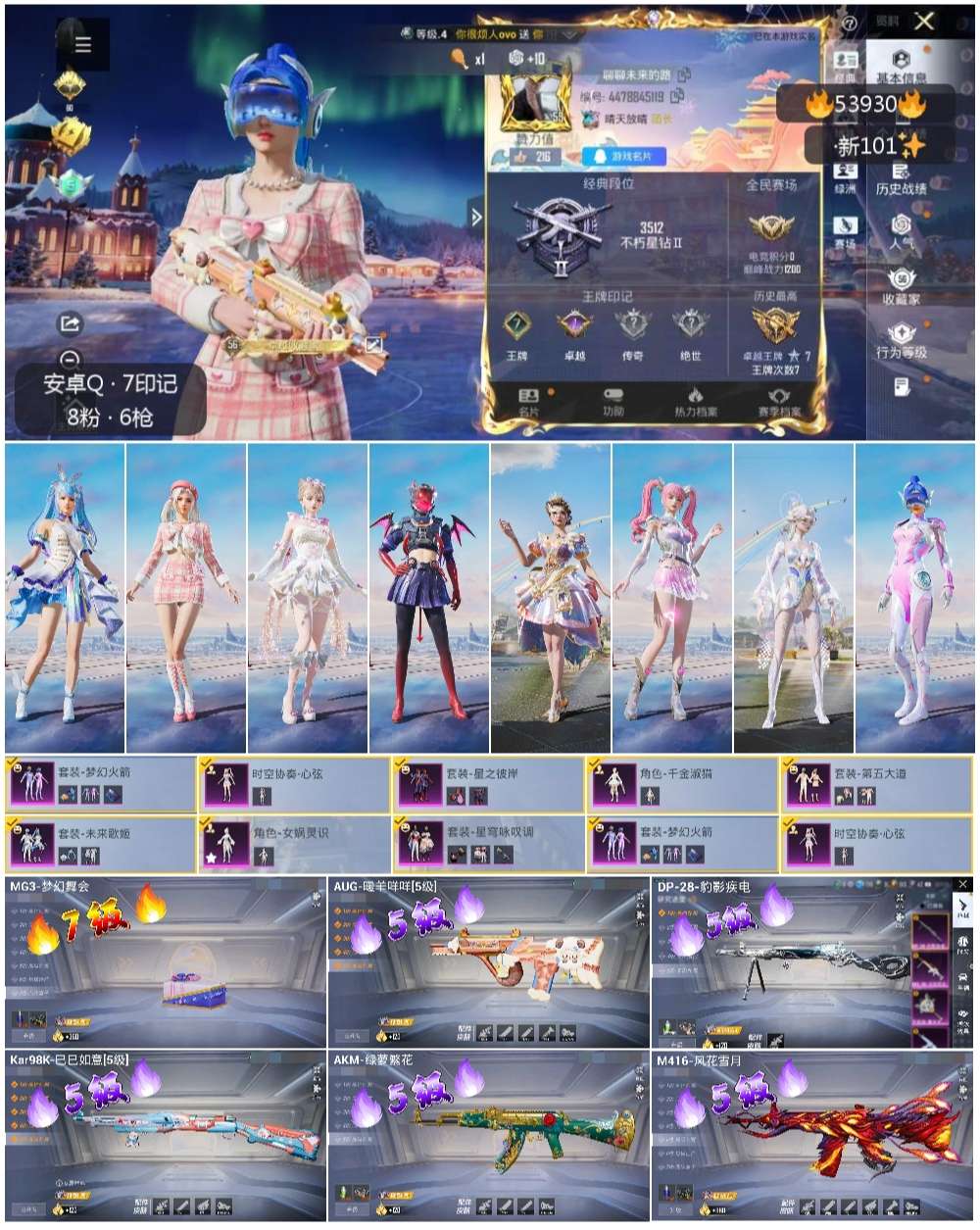 HPSJ3443441和平精英账号详情图3