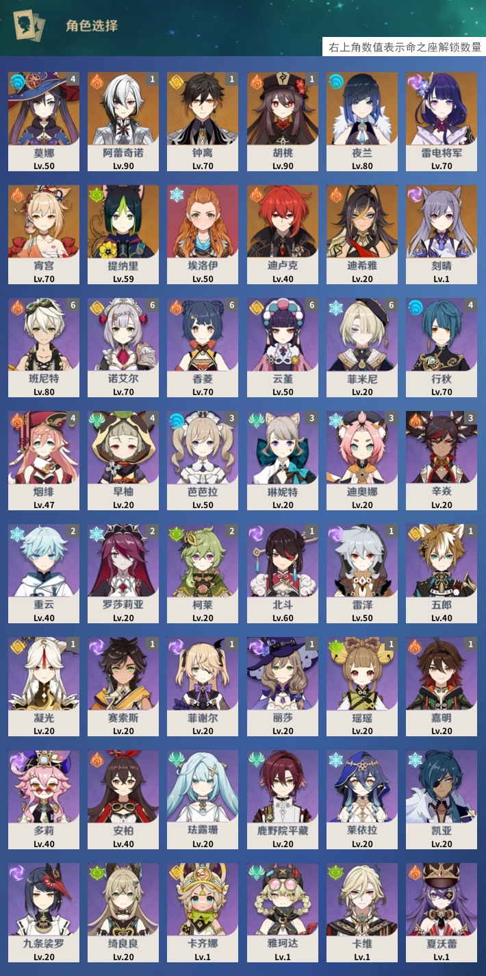 YSMK316527原神账号详情图3