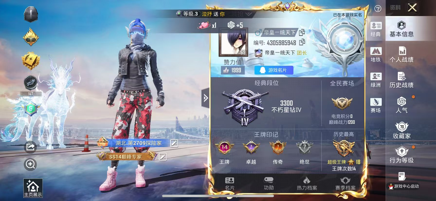 HPSJ3439407和平精英账号详情图2