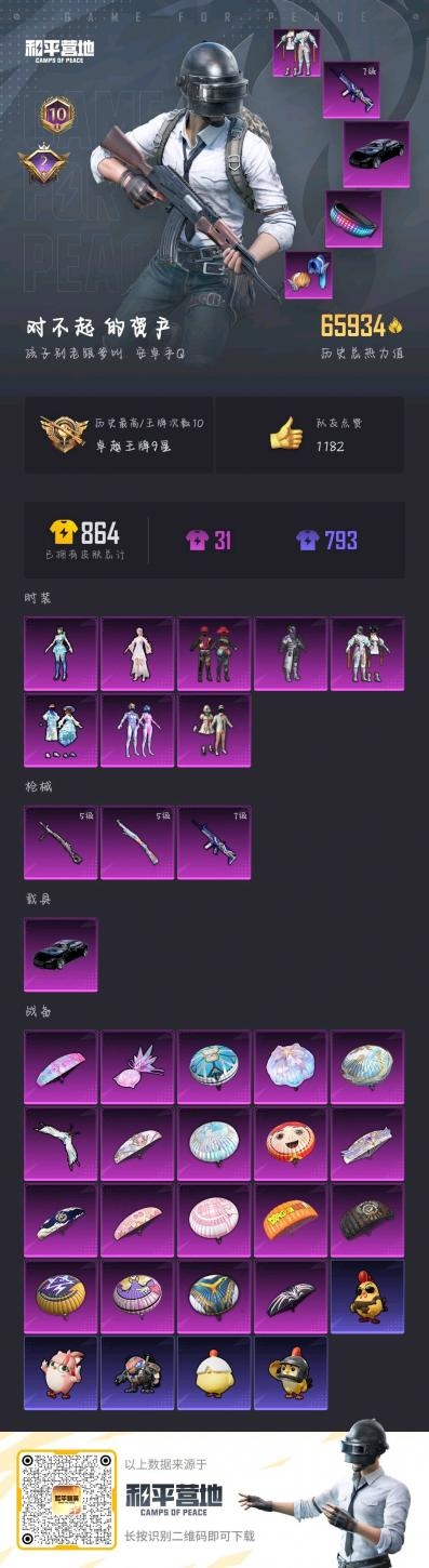 HPSJ3439478和平精英账号详情图2