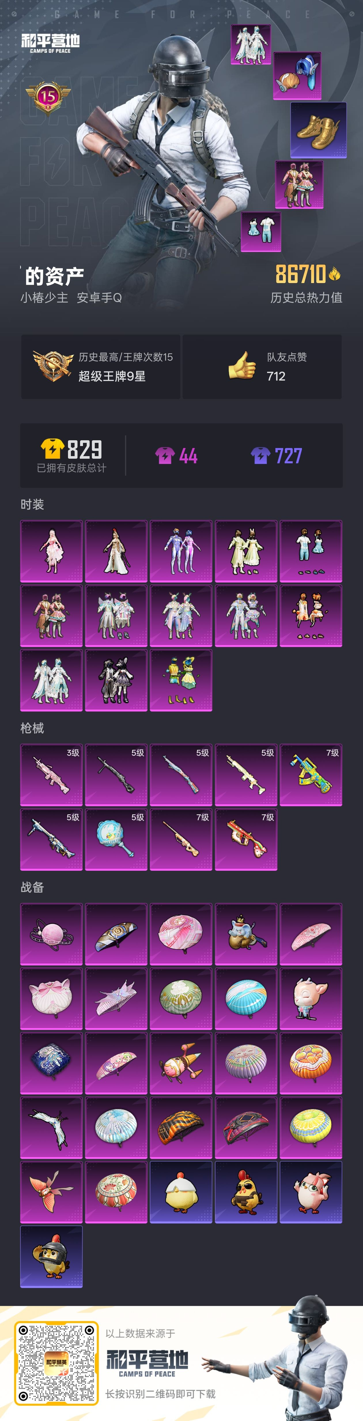 HPSJ3439487和平精英账号详情图4