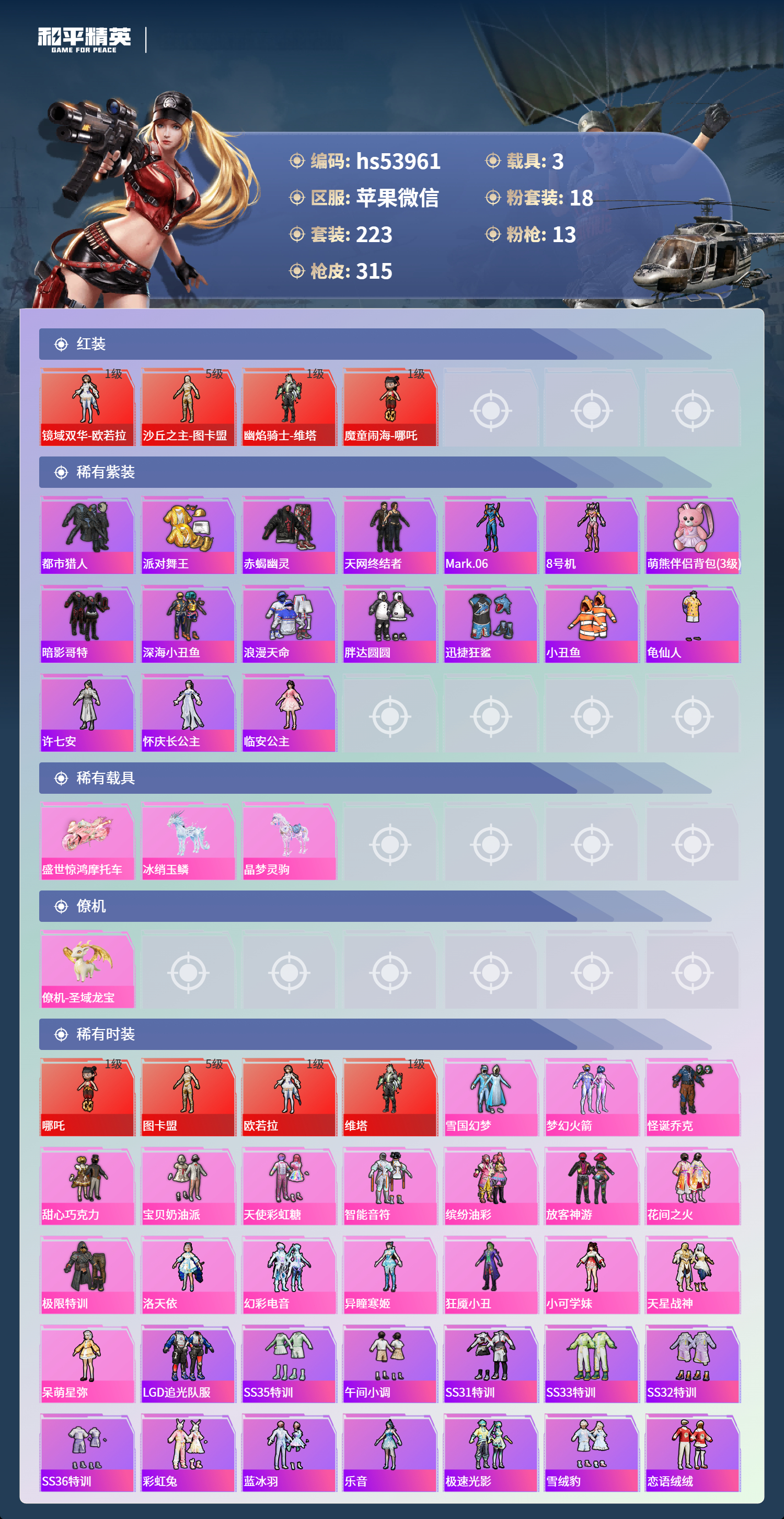 HPSJ3437695和平精英账号详情图5 HPSJ3437695和平精英账号详情图5