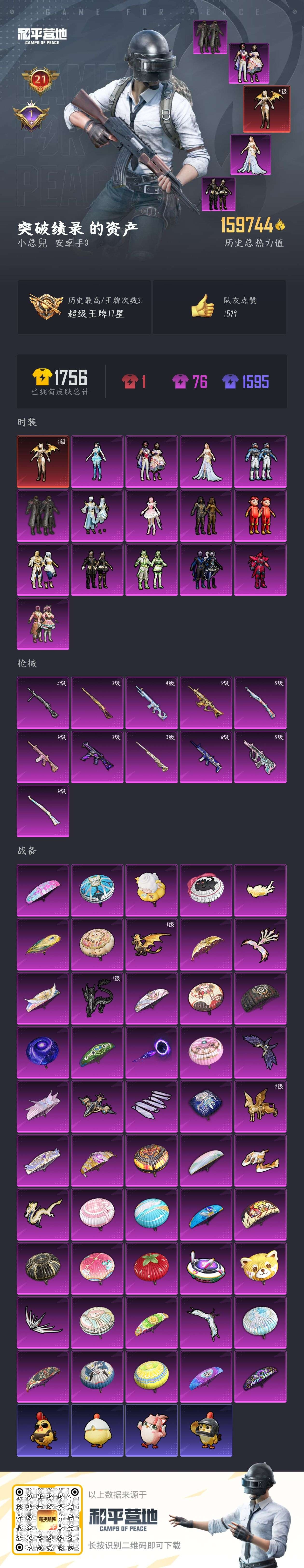 HPSJ3437733和平精英账号详情图2 HPSJ3437733和平精英账号详情图2