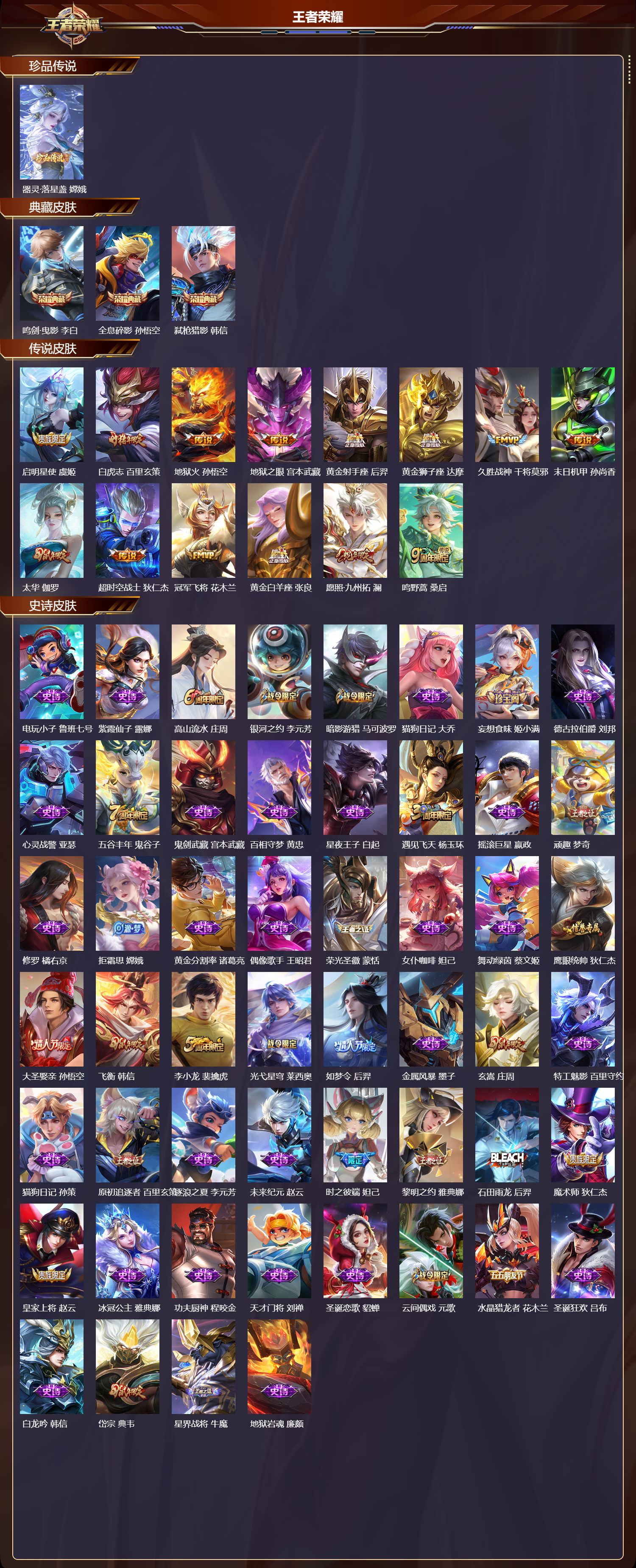 WZCMW3445315王者荣耀账号详情图2