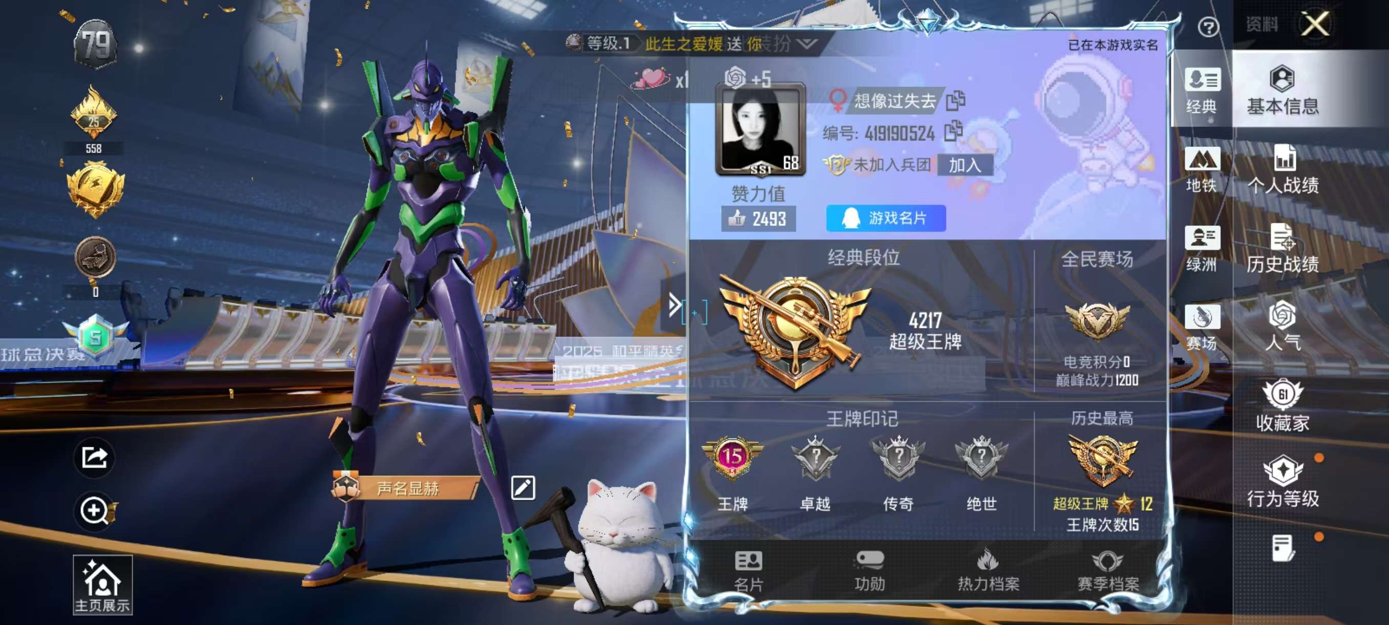 HPSJ3439403和平精英账号详情图2