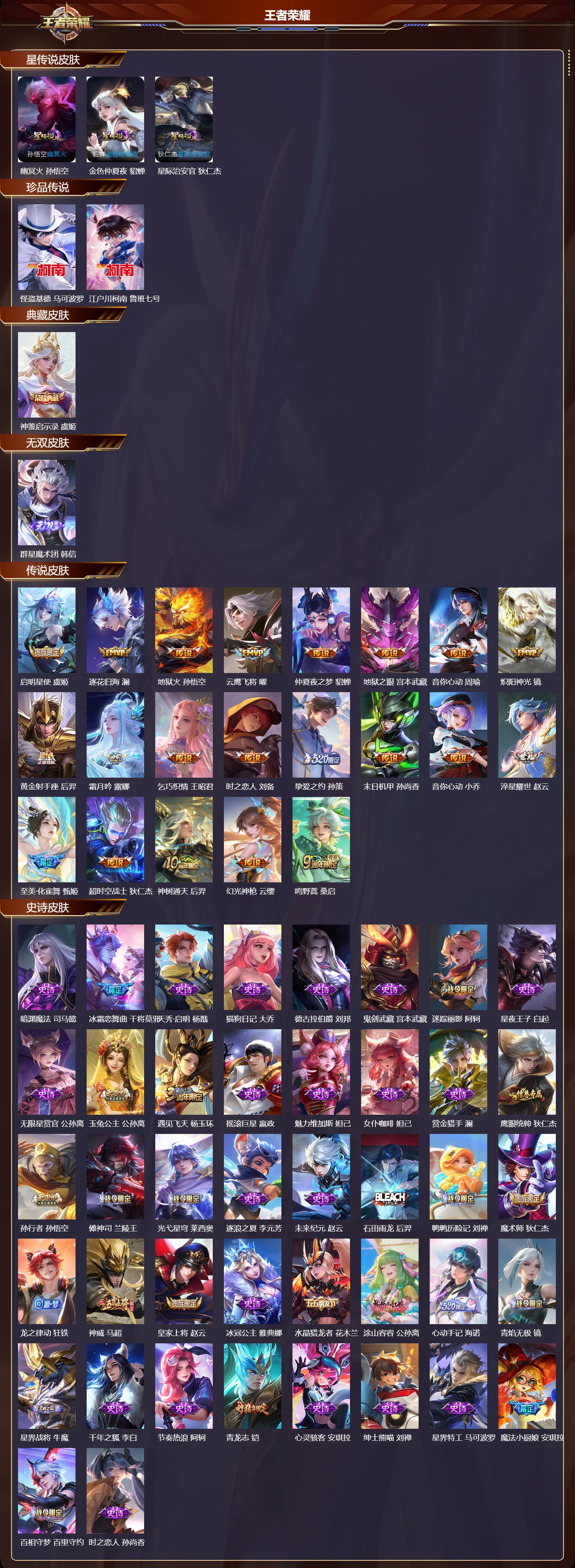 WZMK3448678王者荣耀账号详情图2