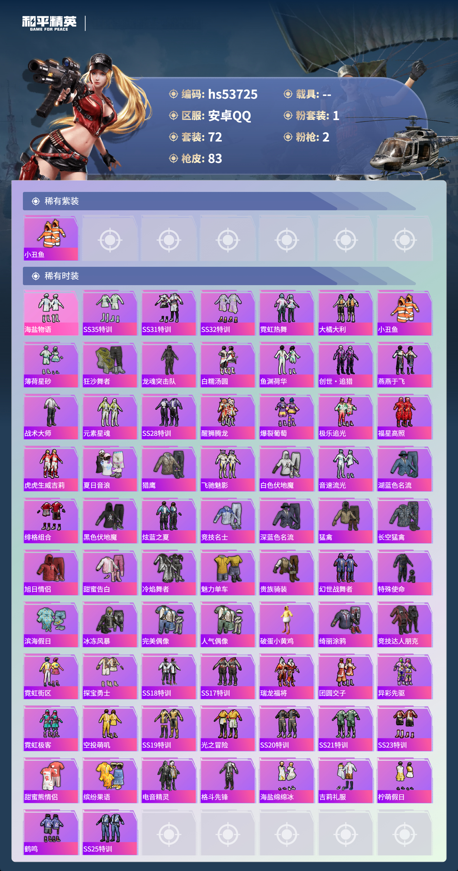 HPSJ3439491和平精英账号详情图5