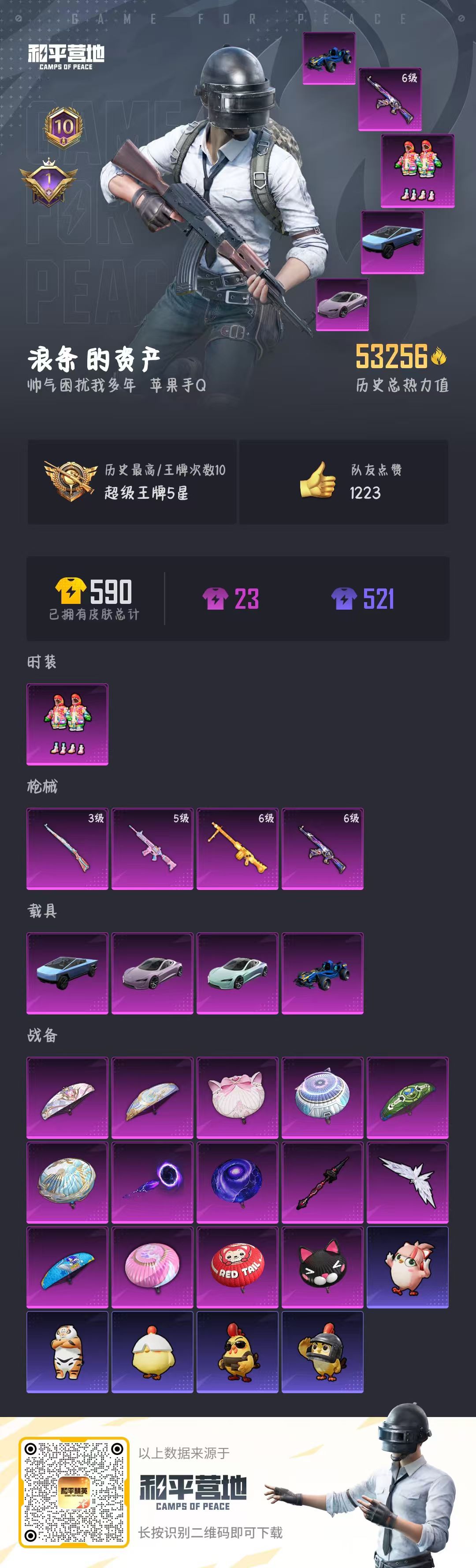 HPSJ3438133和平精英账号详情图4