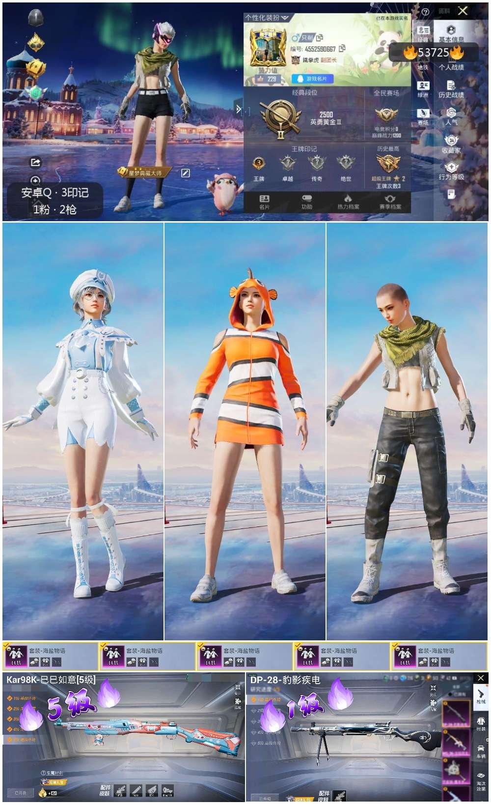 HPSJ3439491和平精英账号详情图3