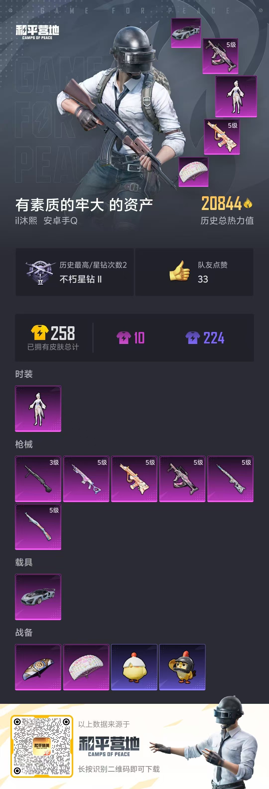 HPSJ3437843和平精英账号详情图3 HPSJ3437843和平精英账号详情图3